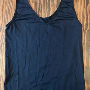 J Crew Black Tank Top L
